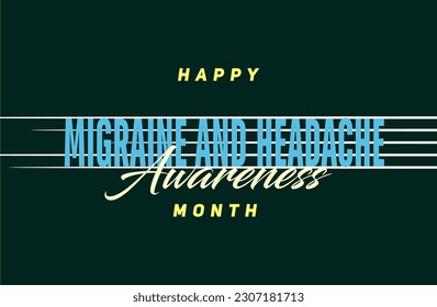 migraine and headache awareness month, Holiday concept, background template