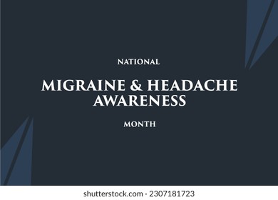 migraine and headache awareness month, Holiday concept, background template