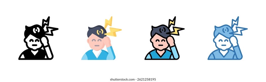 Migraine Icon Element For Design