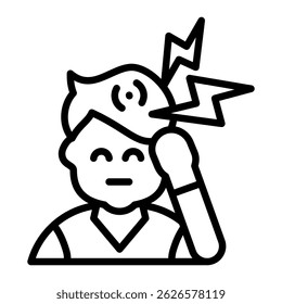 Migraine Icon Element For Design