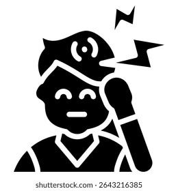 Migraine Icon Element For Design