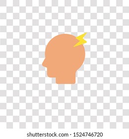 migraine icon sign and symbol. migraine color icon for website design and mobile app development. Simple Element from medical collection for mobile concept and web apps icon.