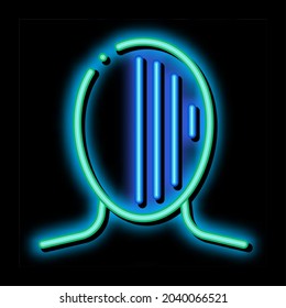 Migraine Nausea And Visual Changes Head Neon Light Sign Vector. Glowing Bright Icon Transparent Symbol Illustration