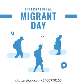 Migrant Day Illustration Design Template