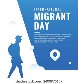 Migrant Day Illustration Design Template