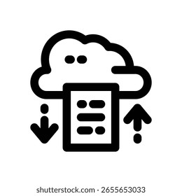 Migrationszeilensymbol Sauberes und minimalistisches Vektorsymbol für Websites, mobile Apps, Präsentationen und Logos. Voll skalierbar und anpassbar für jedes Projekt.