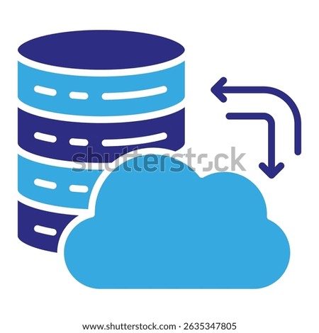 Migration solid dual color icon. Simple vector icon design in solid color style. Editable vector format