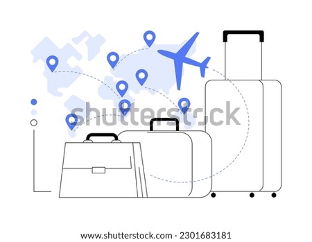 Migratory movement abstract concept vector illustration. Human migration, movement of people, refugee group, travelling with bags and kids, work and study search, asylum seekers abstract metaphor.