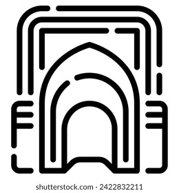 Mihrab Icon Ramadan, for infographic, web, app, etc