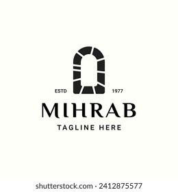 Mihrab Logo Modern Real Estate Symbol Stock Illustration