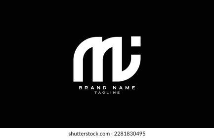 MIJ, MI, MJ, JM, MI, Abstract initial monogram letter alphabet logo design