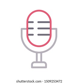 mike colour line vector icon