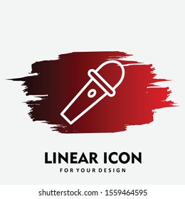 mike icon isolated on background
