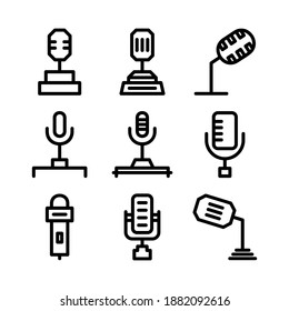 mike icon or logo isolated sign symbol vector illustration - Collection of high quality black style vector icons
