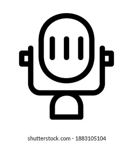 mike icon or logo isolated sign symbol vector illustration - high quality black style vector icons
