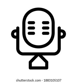 mike icon or logo isolated sign symbol vector illustration - high quality black style vector icons
