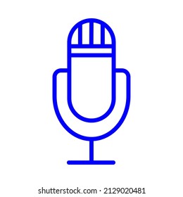 mike microphone vector icon sign symbol. isolated graphic illustration