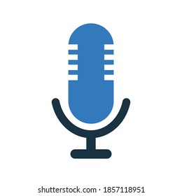Icono de grabadora Mike. Vector editable aislado en un fondo blanco.