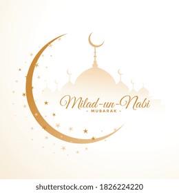 milad un nabi festival white card design
