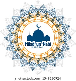 milad un nabi islamic festival greeting background