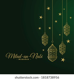 milad un nabi islamic festival card design background