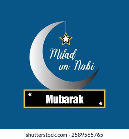 Milad un-Nabi Mubarak greeting card.