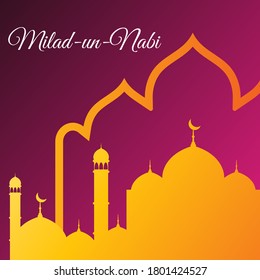 Milad-un-Nabi greeting style. - Vector.