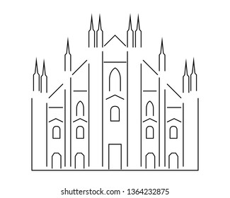Milan Cathedral logo vector, Italy