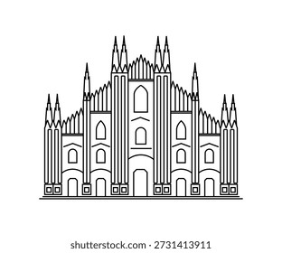 Imagen de la Ilustración vectorial de la Catedral de Milán