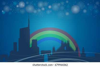 Milan city background, Italy 