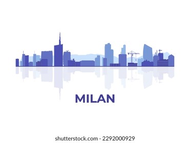 Milan (Italy) Panorama Vector Illustration