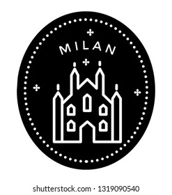 Milan Of Italy Passport Stamp 