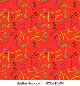Milan seamless pattern. Authentic artistic design for background.