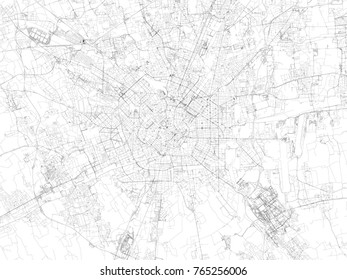 Milan Streets, City Map, Italy, Streets