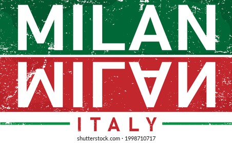 Milan typography design vector, for t-shirt, poster and other uses