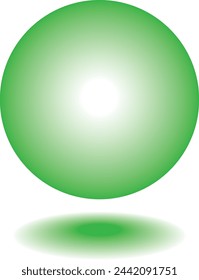 Mild Green Ball simple vector illustration