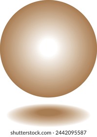 Mild Muddy Ball simple vector illustration