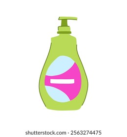 mild shampoo baby cartoon. nourishing moisturizing, cleansing soft, friendly gentle mild shampoo baby sign. isolated symbol vector illustration