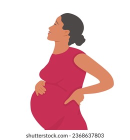 Mild stomach pain in early pregnancy (during the first 12 weeks) is usually caused by: your womb (uterus) expanding. the ligaments stretching as your bump grows. - Shutterstock ID 2368637803