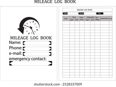 mileage log book kdp interior design