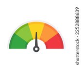 Mileage needle measures the level of business risk. concept of risk management before investing