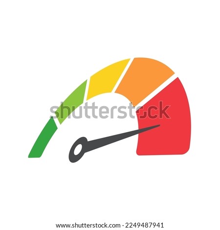 Mileage needle measures the level of business risk. concept of risk management before investing