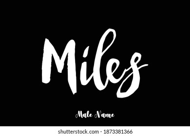 Miles-Hombre Nombre Calligrafía cursiva negrita Tipo de letra Texto 
