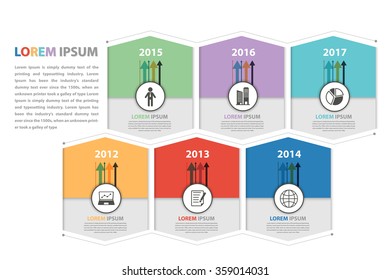 Milestone and business presentation infographic in vector eps10