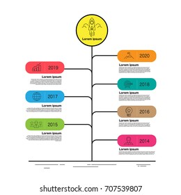 Milestone Company, Infographic Vector.