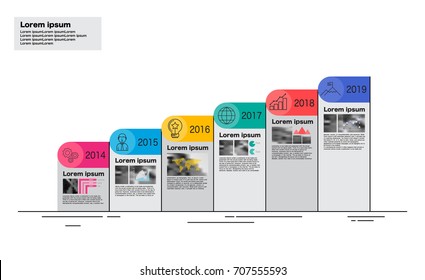 Milestone Company, Infographic Vector.