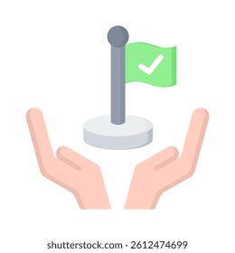 Milestone Icon Element for Design