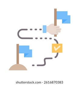 Milestone Icon Element for Design
