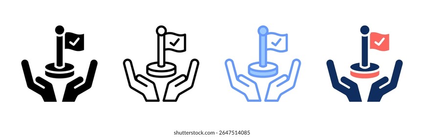 Milestone icon sheet multiple style collection