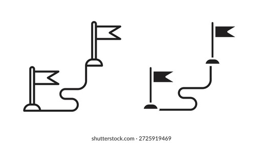 Iconos de hito. Icono lineal de Vector aislado sobre fondo blanco.